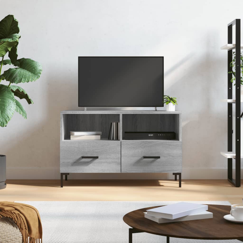 TV cabinet, grey oak, 80x36x50cm, wood
