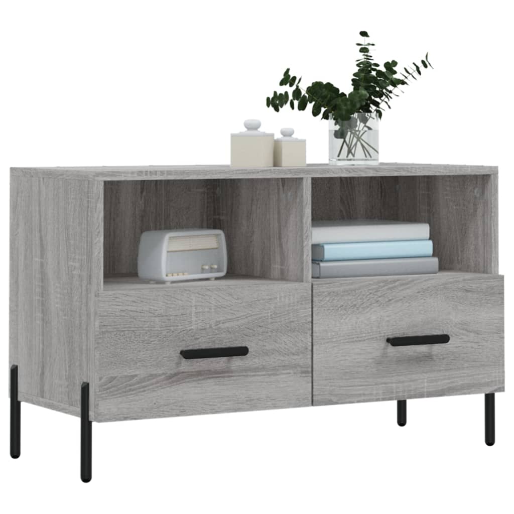 TV cabinet, grey oak, 80x36x50cm, wood