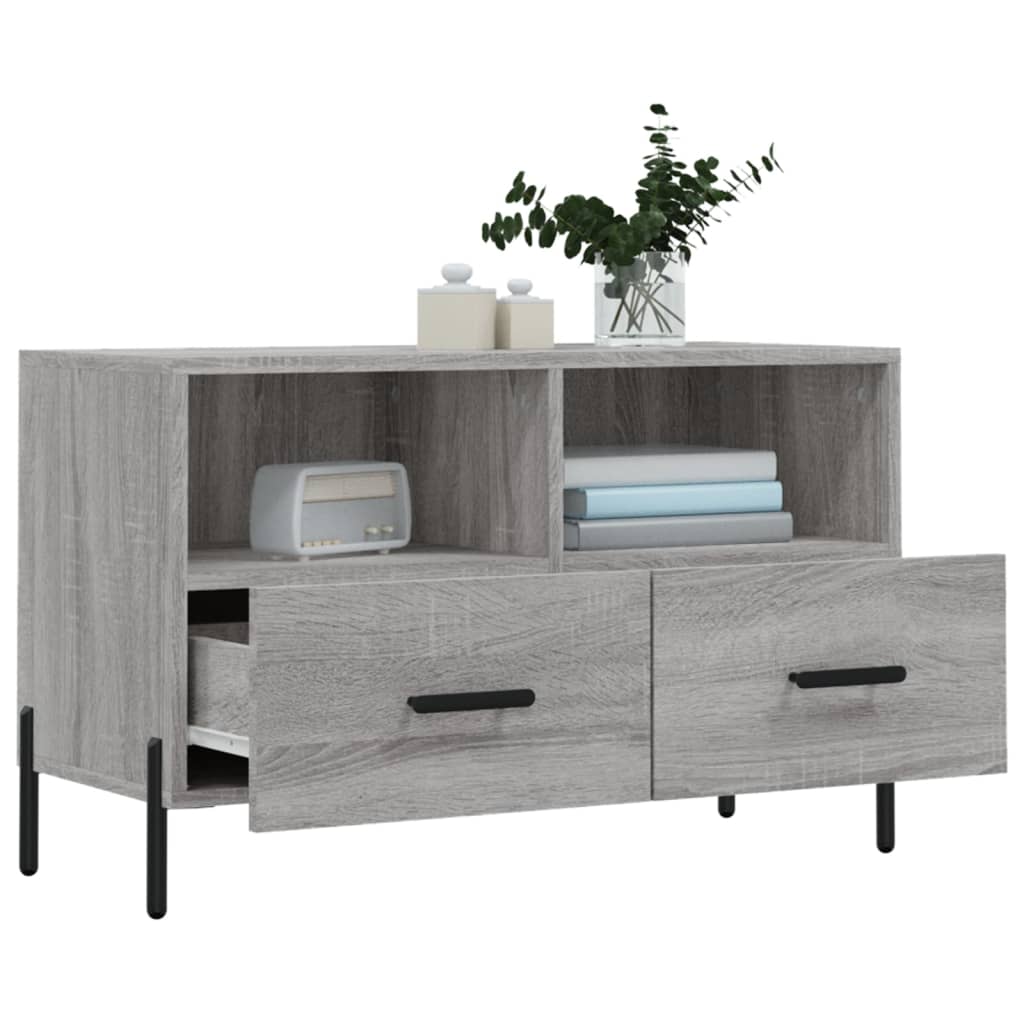 TV cabinet, grey oak, 80x36x50cm, wood