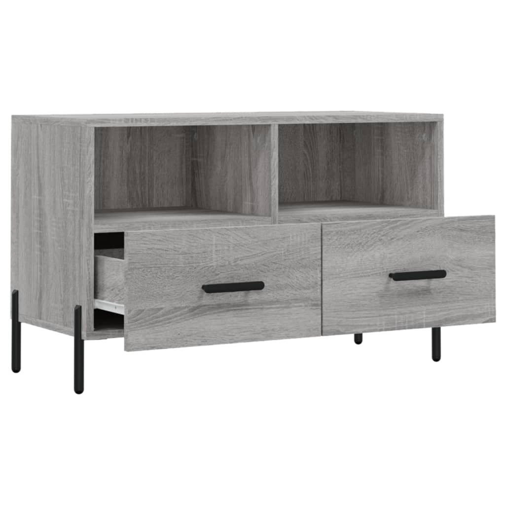 TV cabinet, grey oak, 80x36x50cm, wood