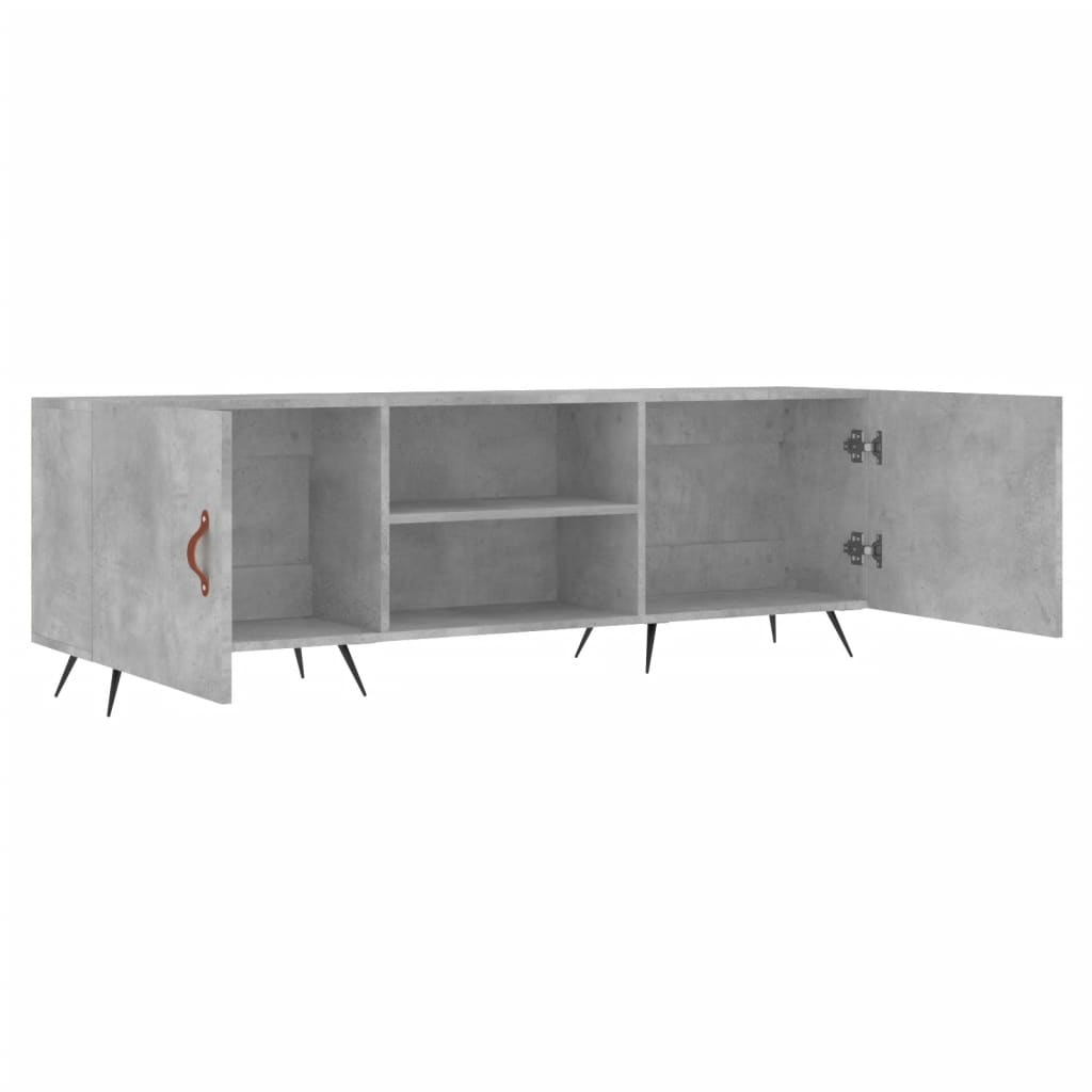 Televizoriaus spintelė, betono pilka, 150x30x50cm, mediena