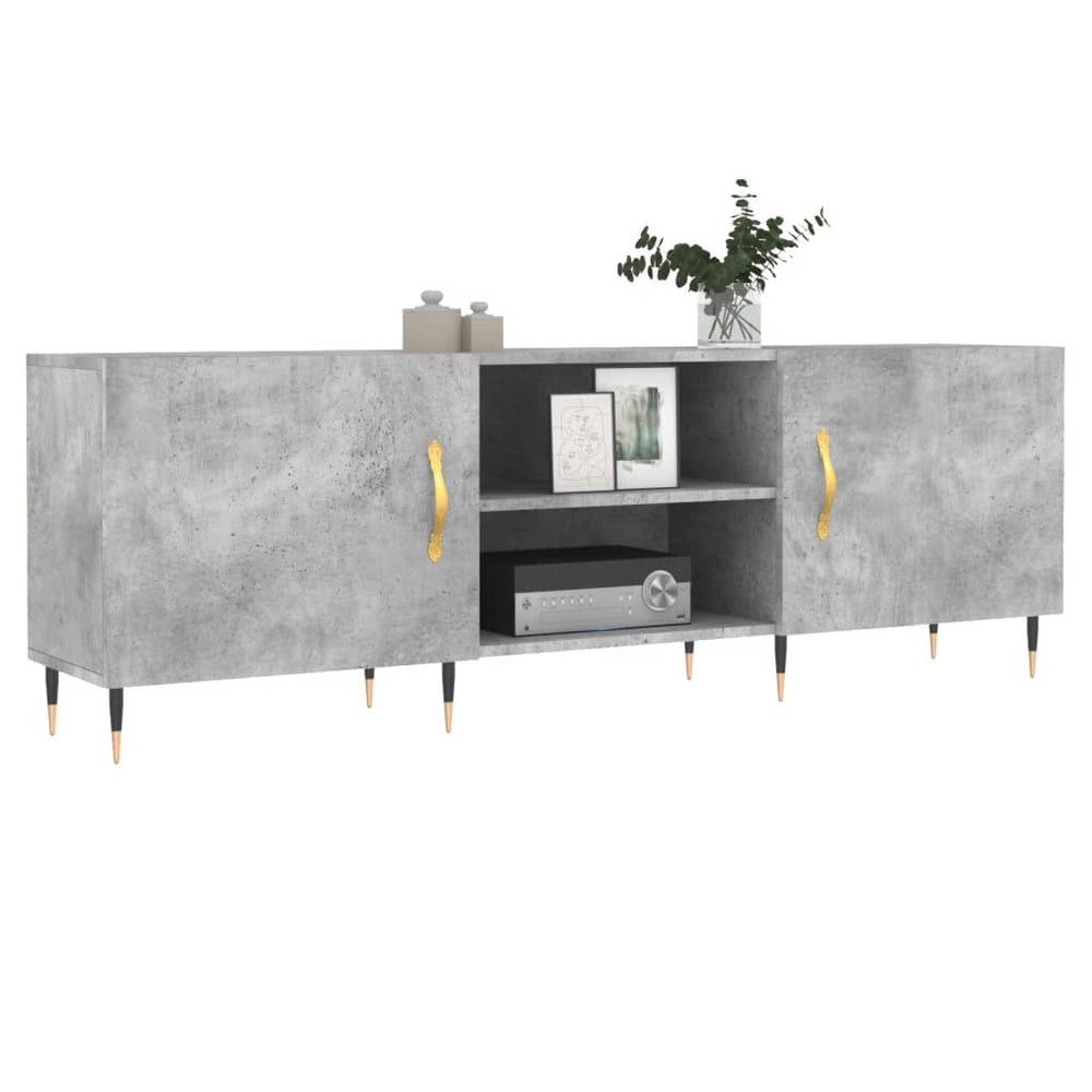 Televizoriaus spintelė, betono pilka, 150x30x50cm, mediena