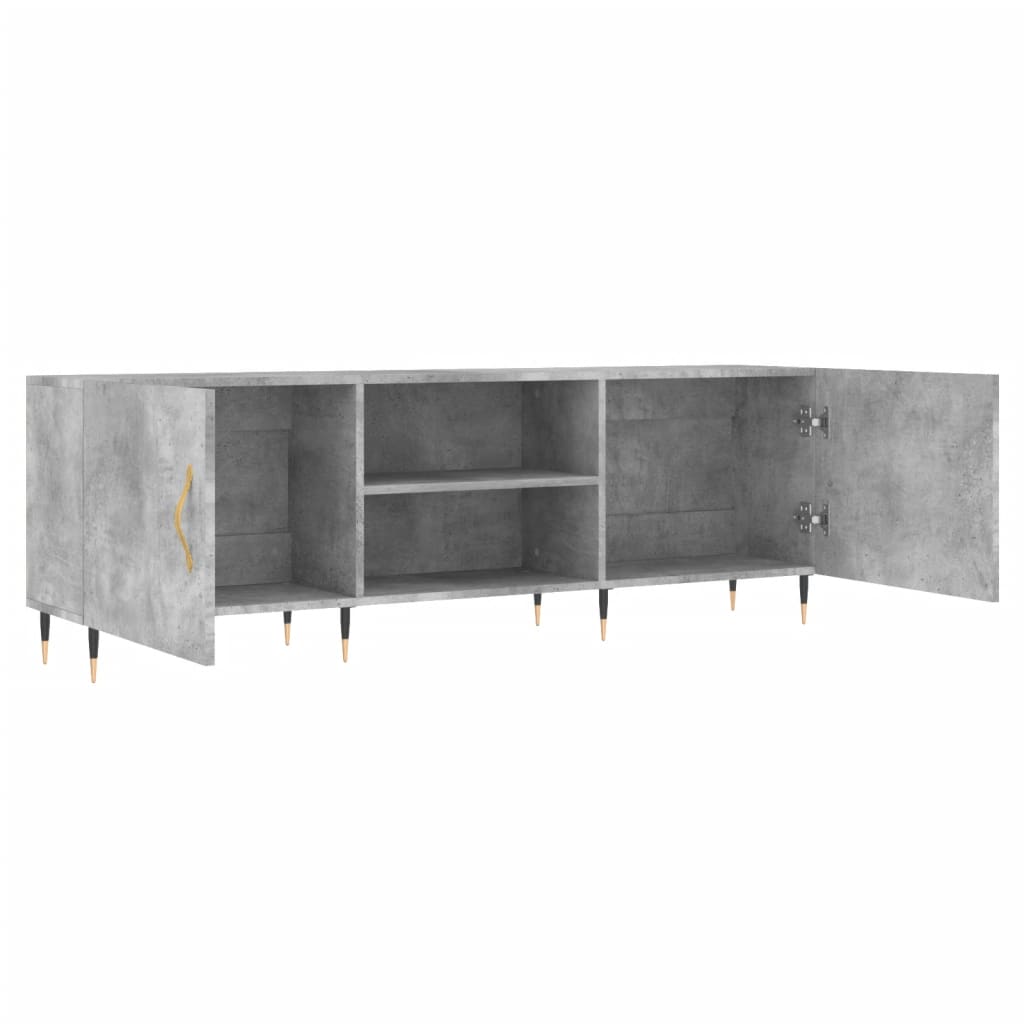 Televizoriaus spintelė, betono pilka, 150x30x50cm, mediena