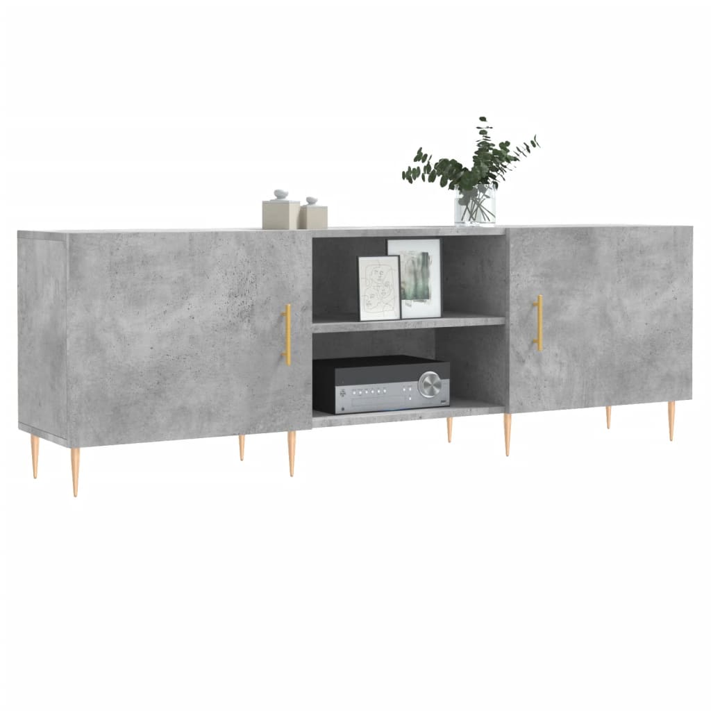 Televizoriaus spintelė, betono pilka, 150x30x50cm, mediena