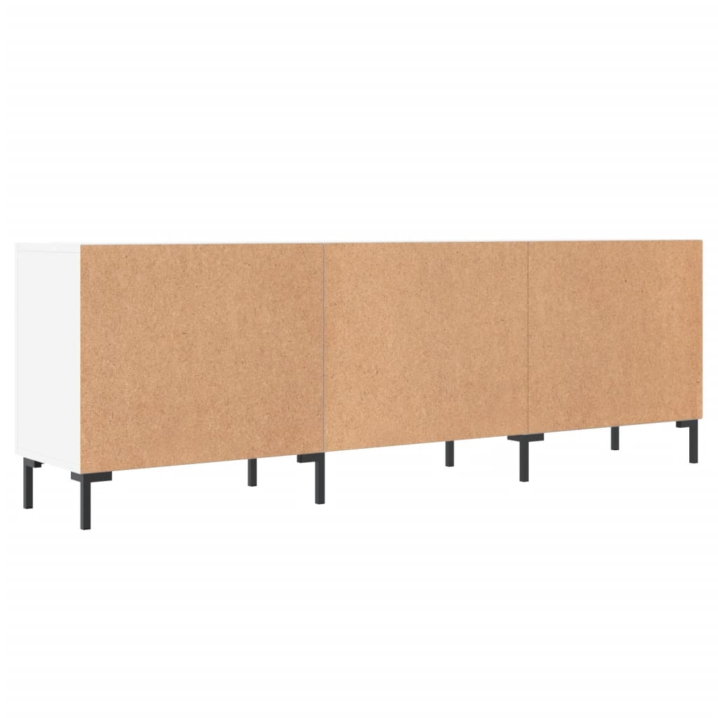 TV cabinet, white, 150x30x50cm, engineered wood
