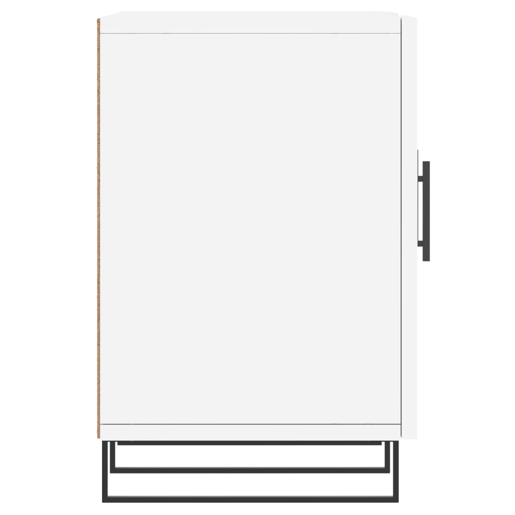 TV cabinet, white, 150x30x50cm, engineered wood