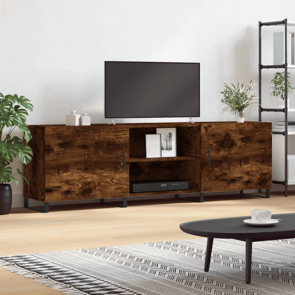 Televizoriaus spintelė, dūminio ąžuolo, 150x30x50cm, mediena