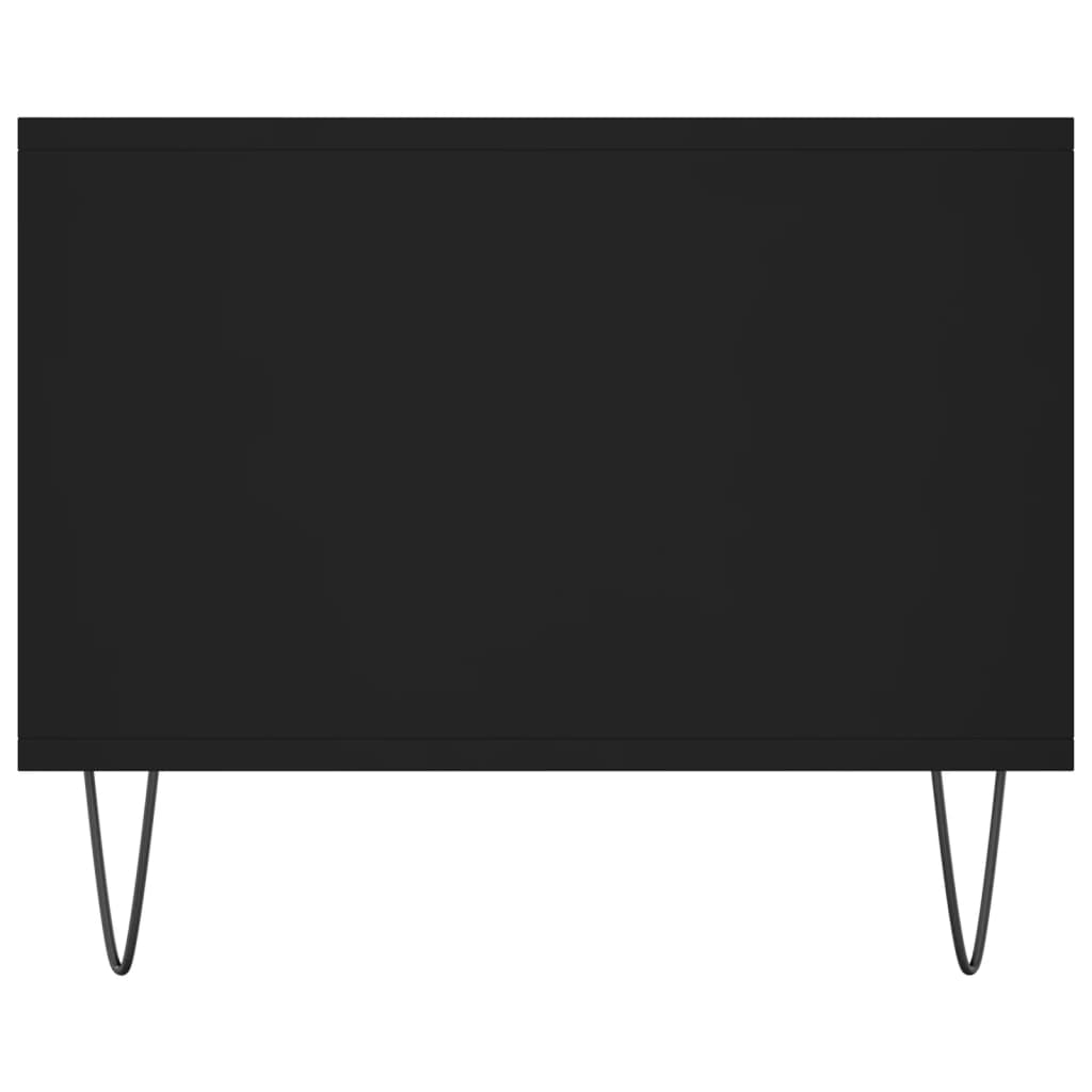 Coffee table, black, 102x50x40cm, engineered wood