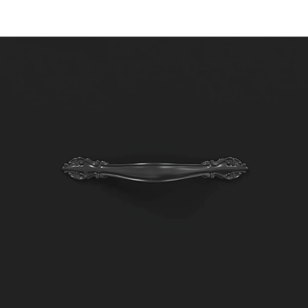 Coffee table, black, 102x50x40cm, engineered wood