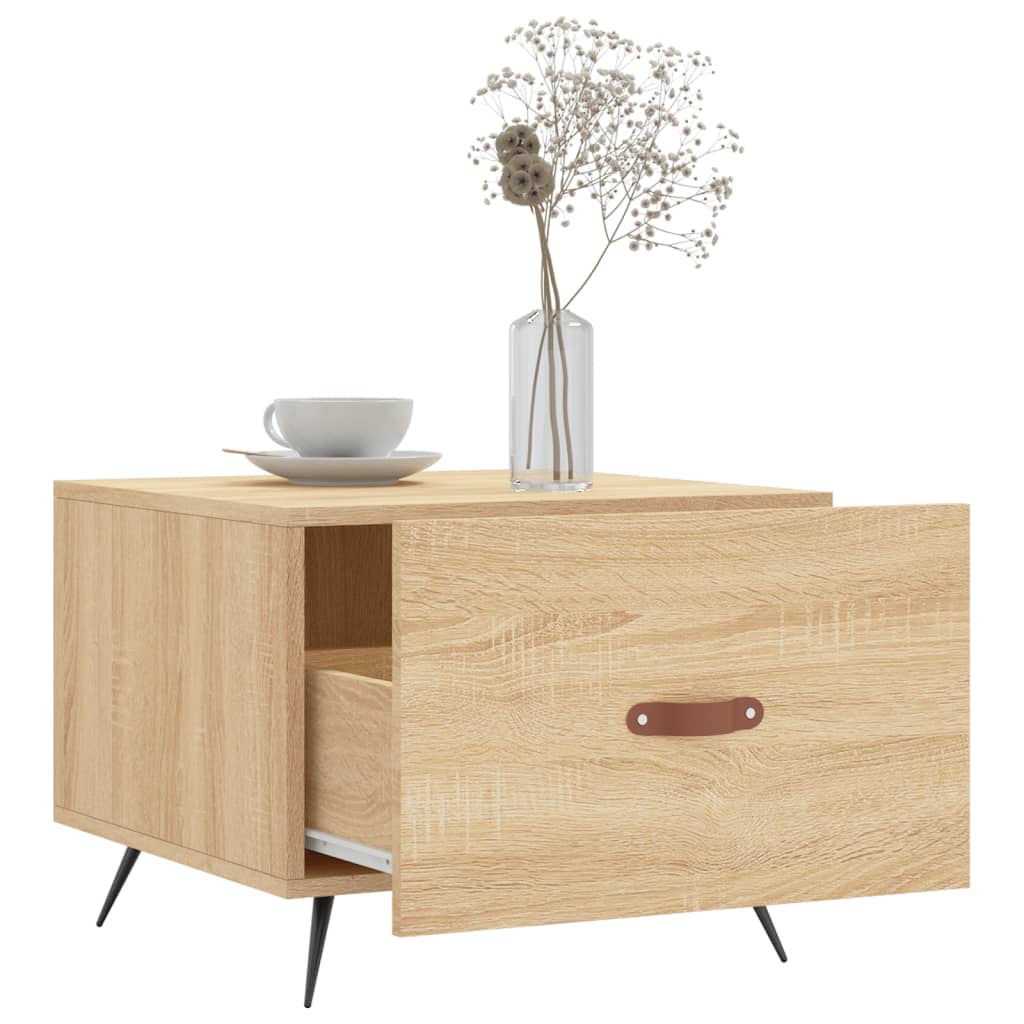 Coffee table, Sonoma oak, 50x50x40cm, engineered wood