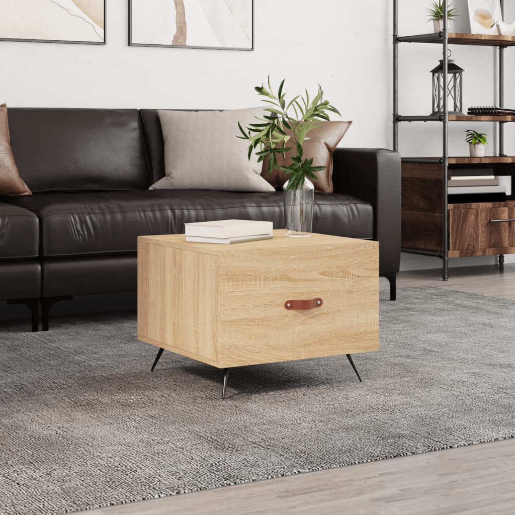 Coffee table, Sonoma oak, 50x50x40cm, engineered wood