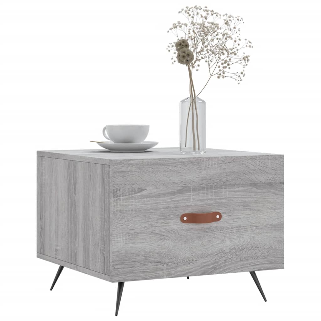 Coffee table, grey oak, 50x50x40cm, engineered wood