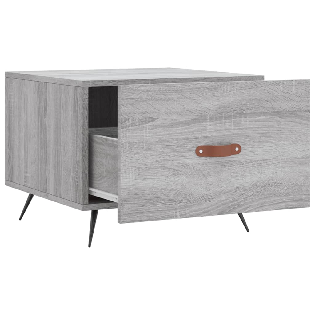 Coffee table, grey oak, 50x50x40cm, engineered wood