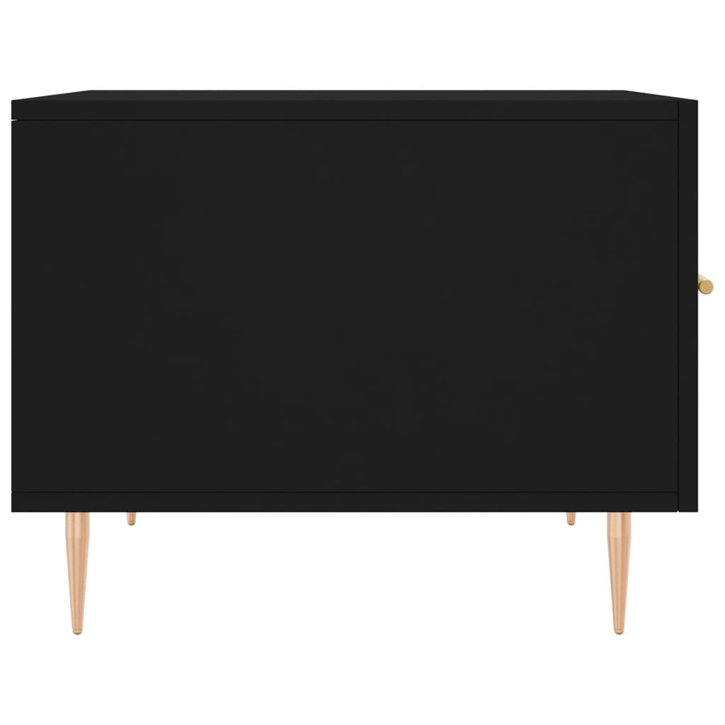 Coffee table, black, 50x50x40cm, engineered wood