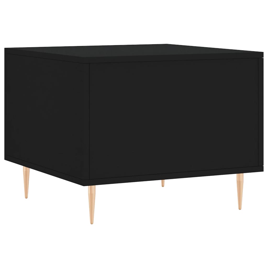 Coffee table, black, 50x50x40cm, engineered wood