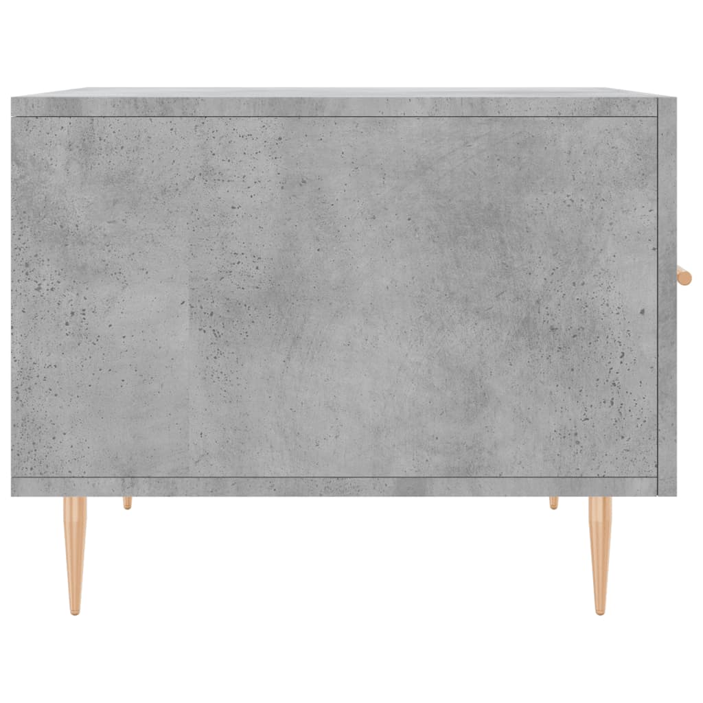 Coffee tables, 2 pcs., concrete, 50x50x40cm, treated wood