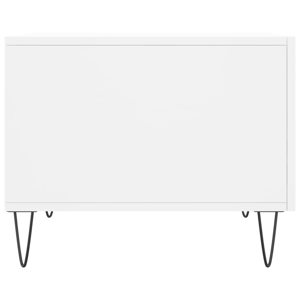 Coffee tables, 2 pcs., white, 50x50x40cm, engineered wood