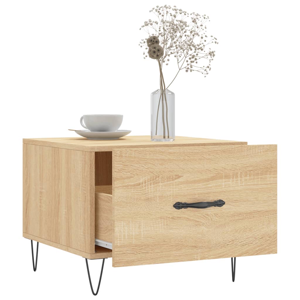 Coffee table, Sonoma oak, 50x50x40cm, engineered wood