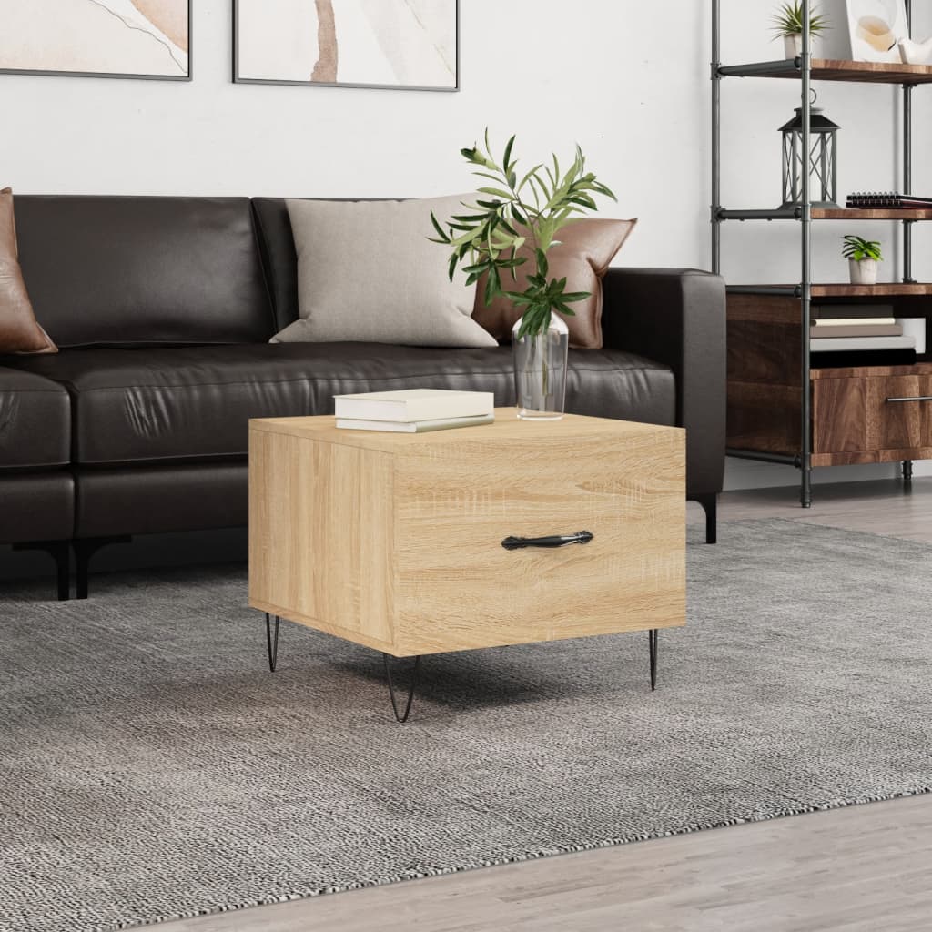 Coffee table, Sonoma oak, 50x50x40cm, engineered wood