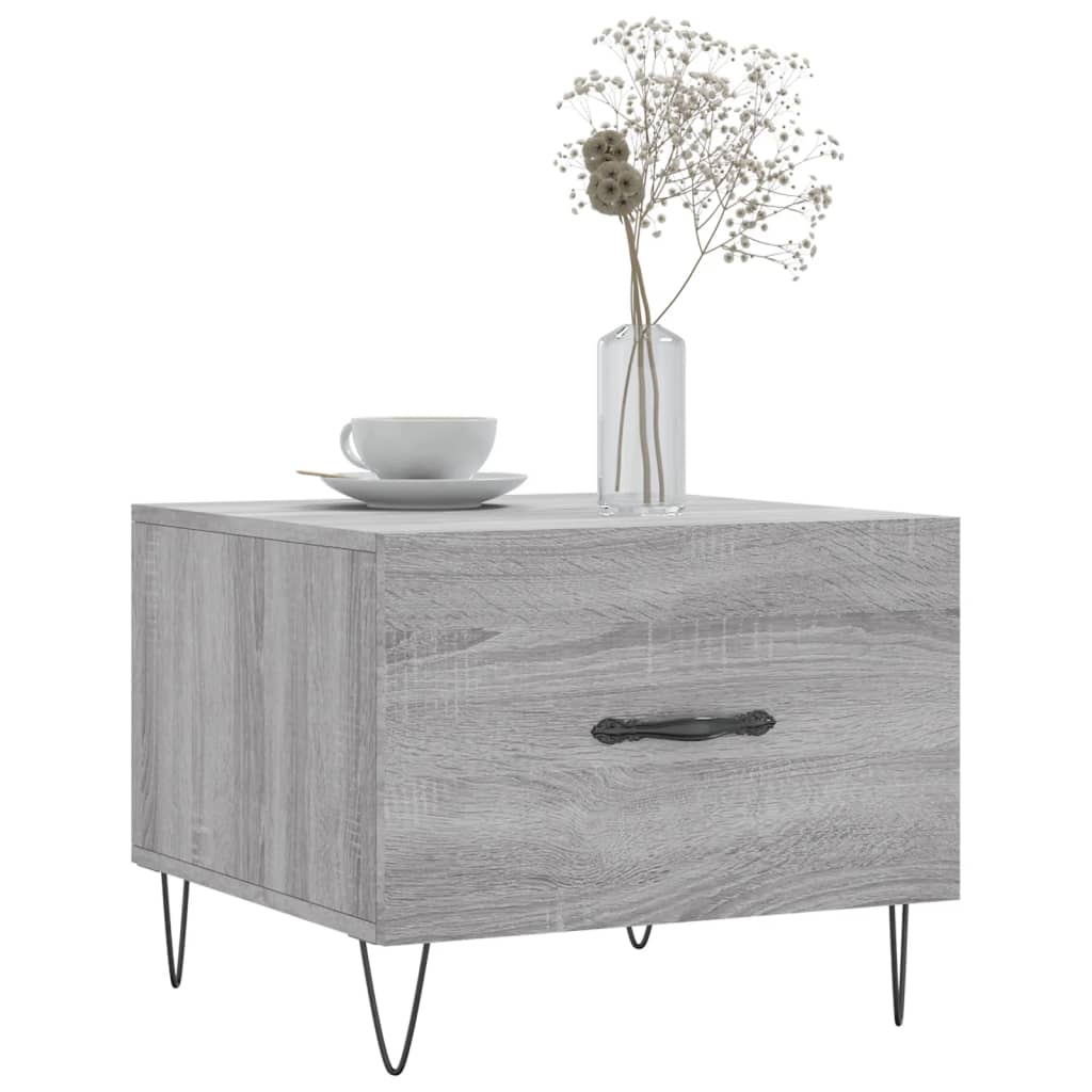 Coffee table, grey oak, 50x50x40cm, engineered wood