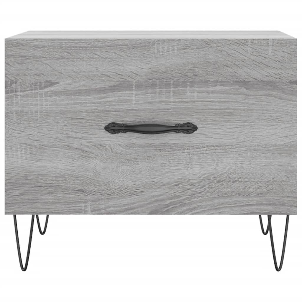 Coffee table, grey oak, 50x50x40cm, engineered wood