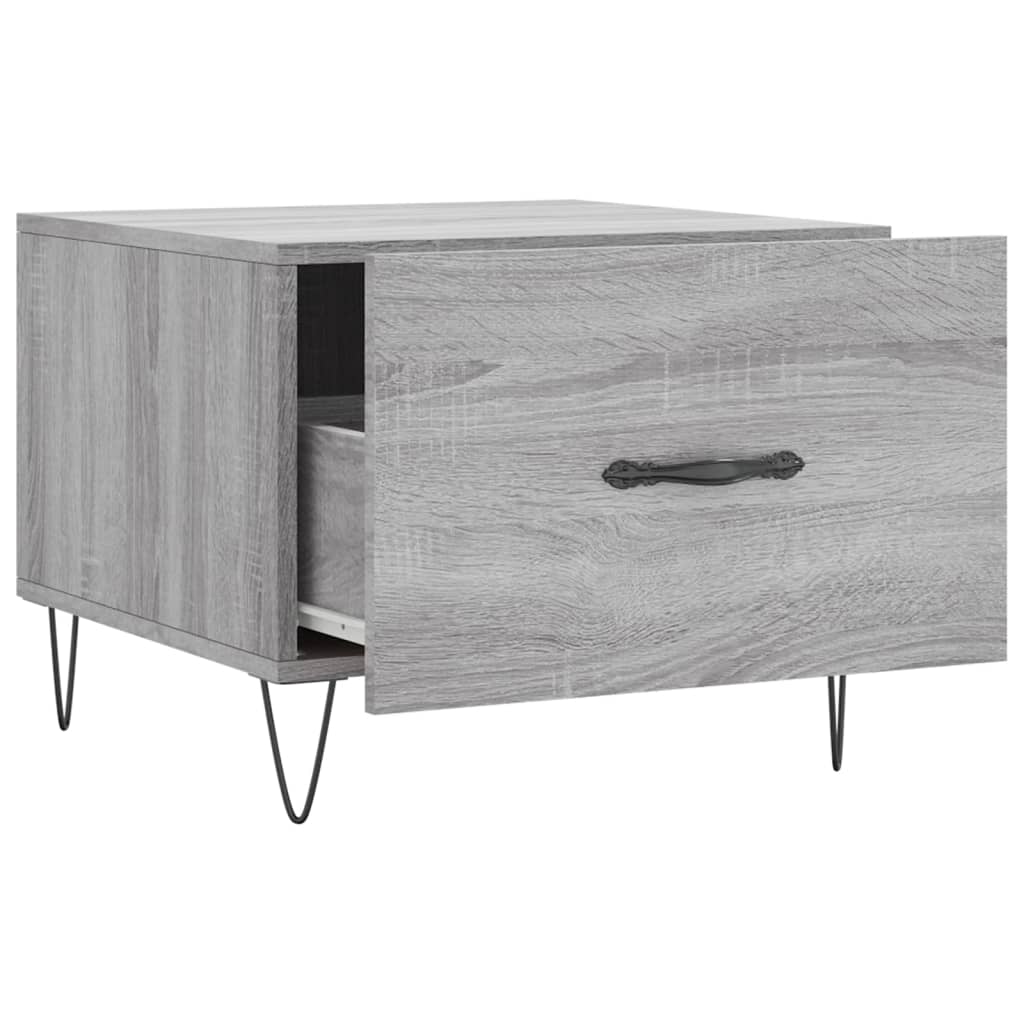 Coffee table, grey oak, 50x50x40cm, engineered wood