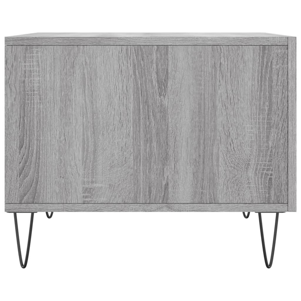 Coffee table, grey oak, 50x50x40cm, engineered wood