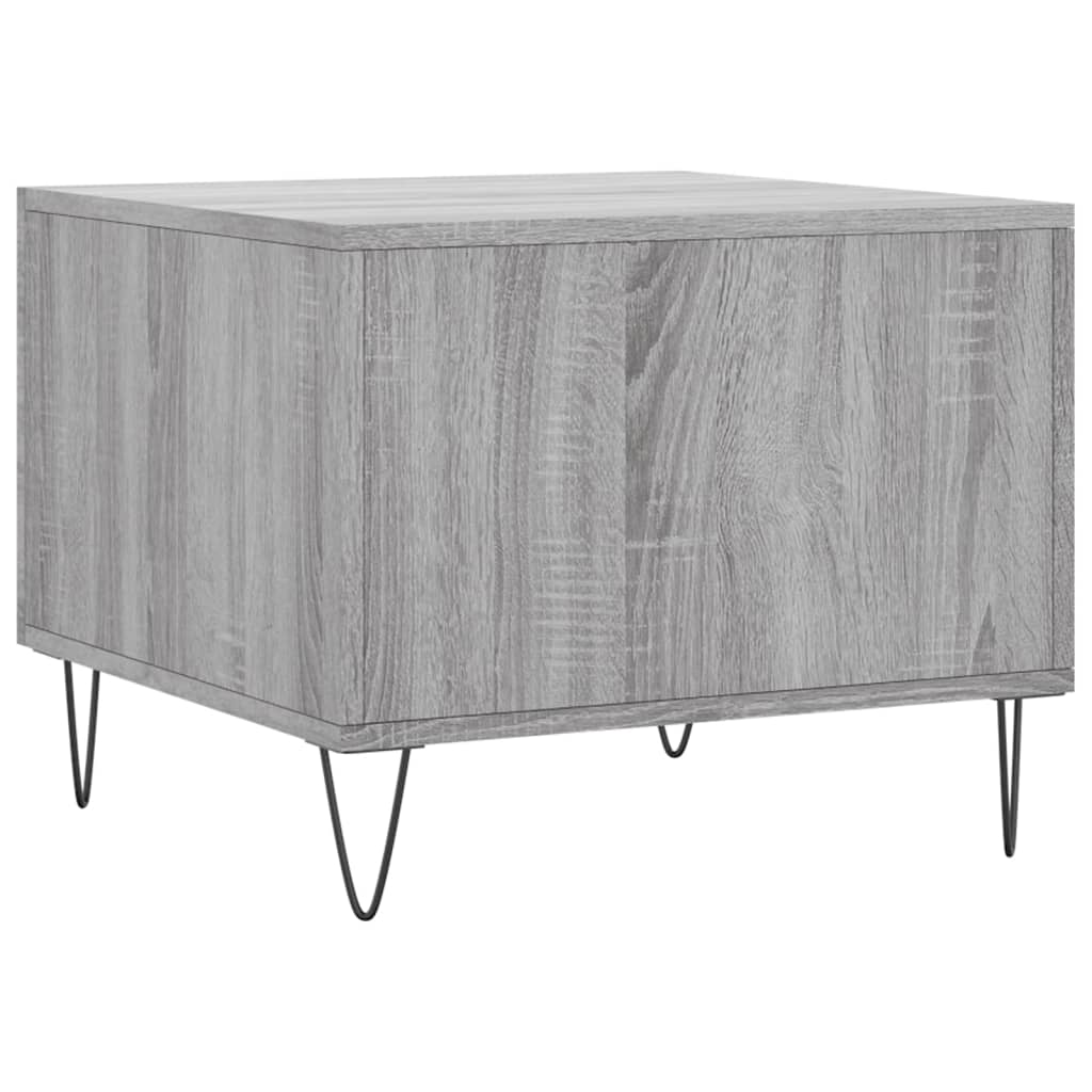 Coffee table, grey oak, 50x50x40cm, engineered wood