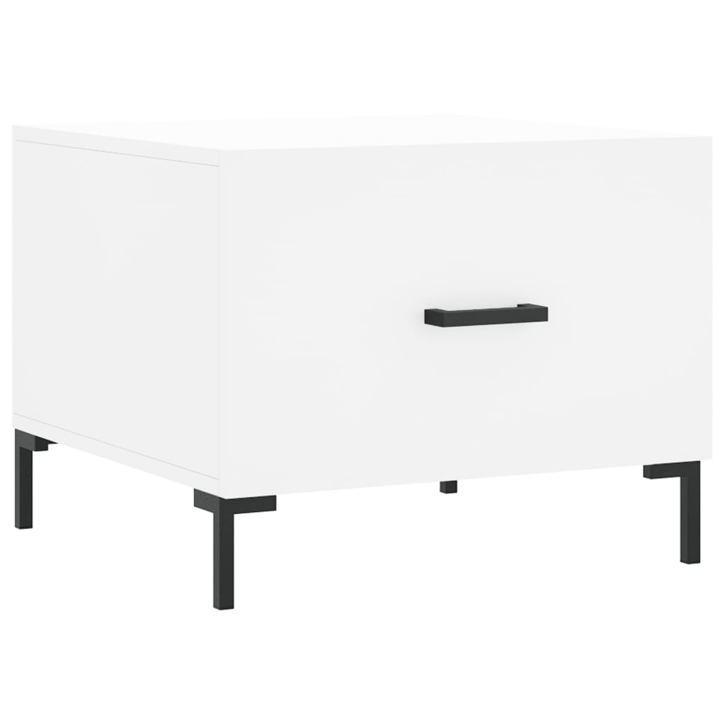 Coffee tables, 2 pcs., white, 50x50x40cm, engineered wood
