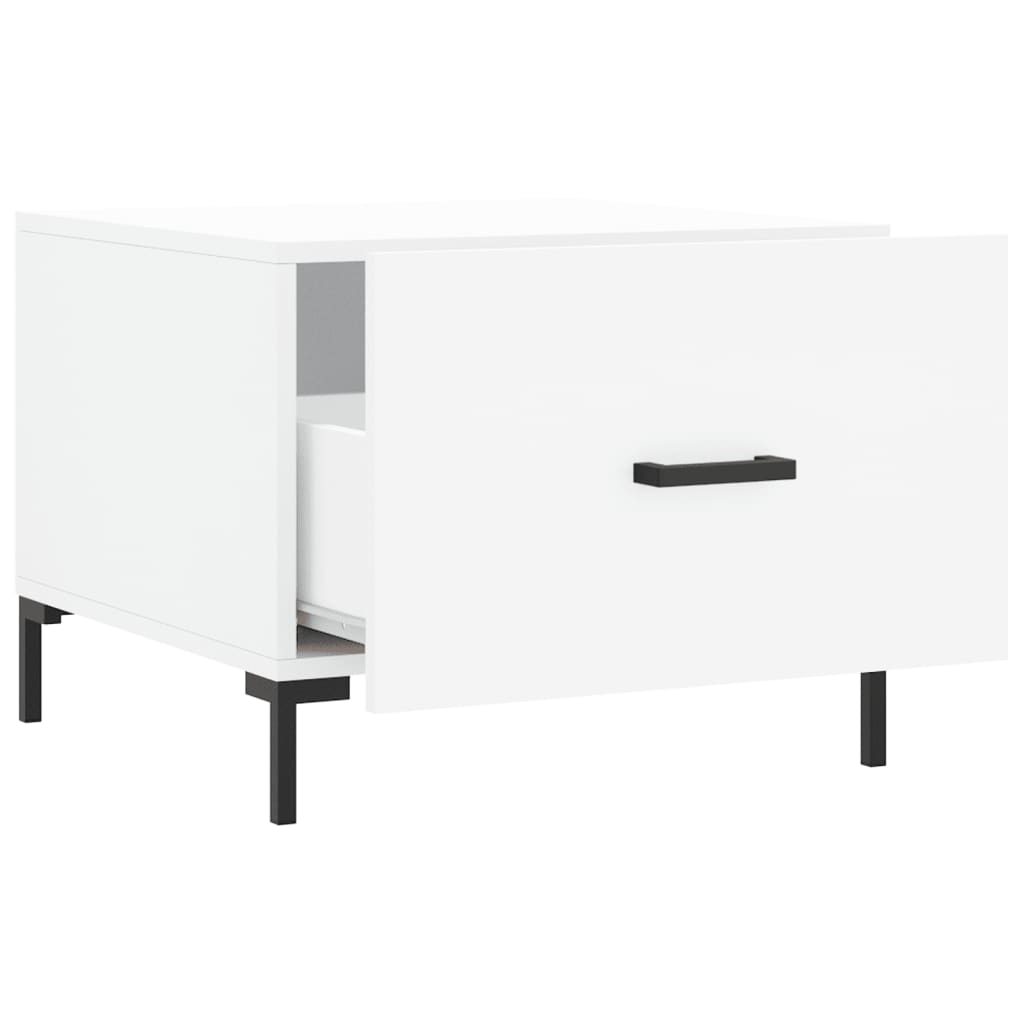 Coffee tables, 2 pcs., white, 50x50x40cm, engineered wood