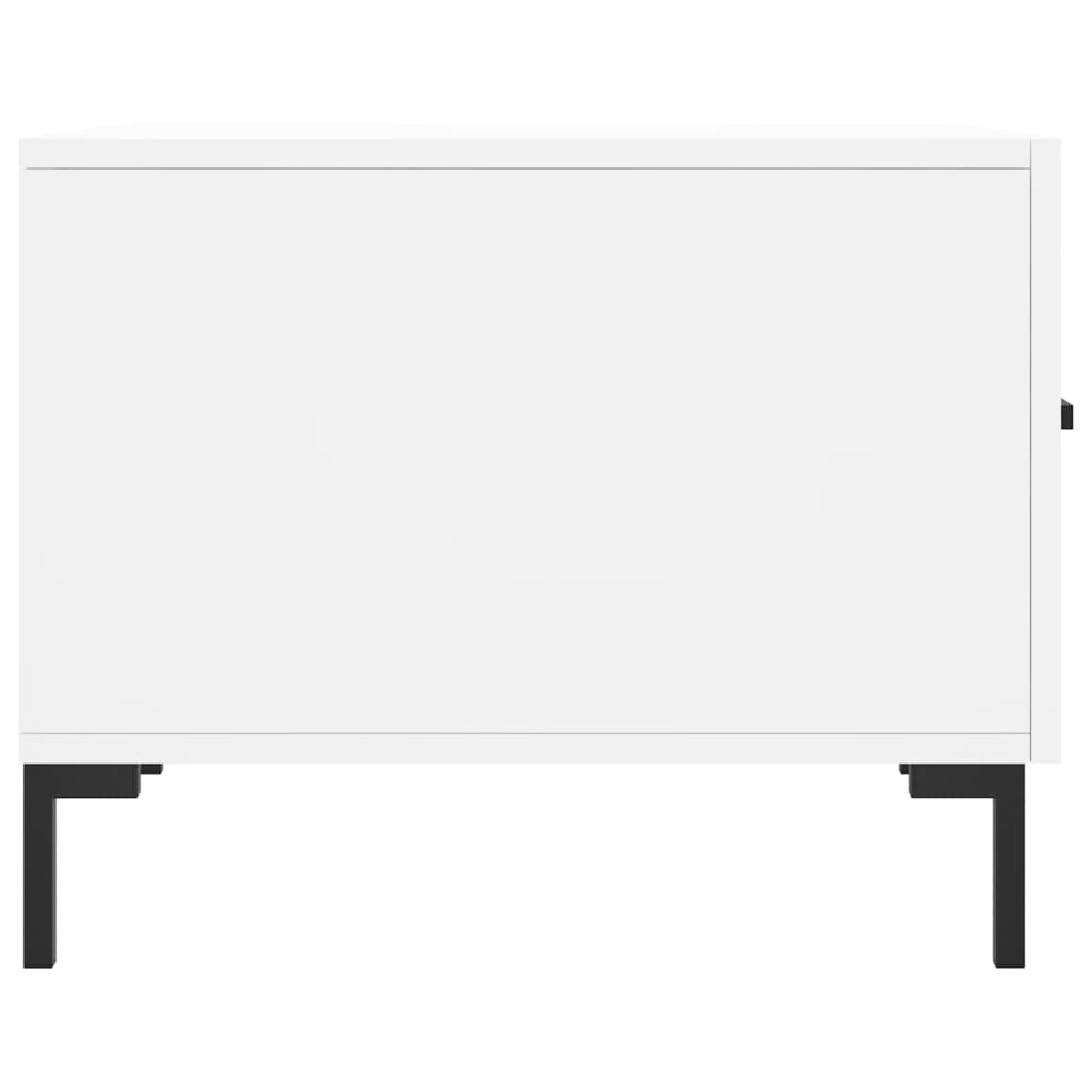 Coffee tables, 2 pcs., white, 50x50x40cm, engineered wood