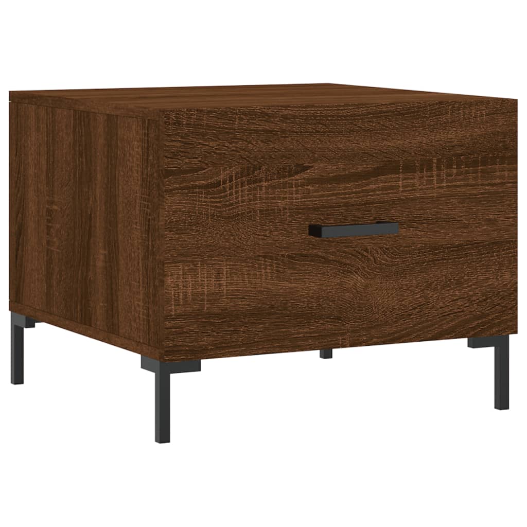 Coffee tables, 2 pcs, brown oak, 50x50x40cm, wood