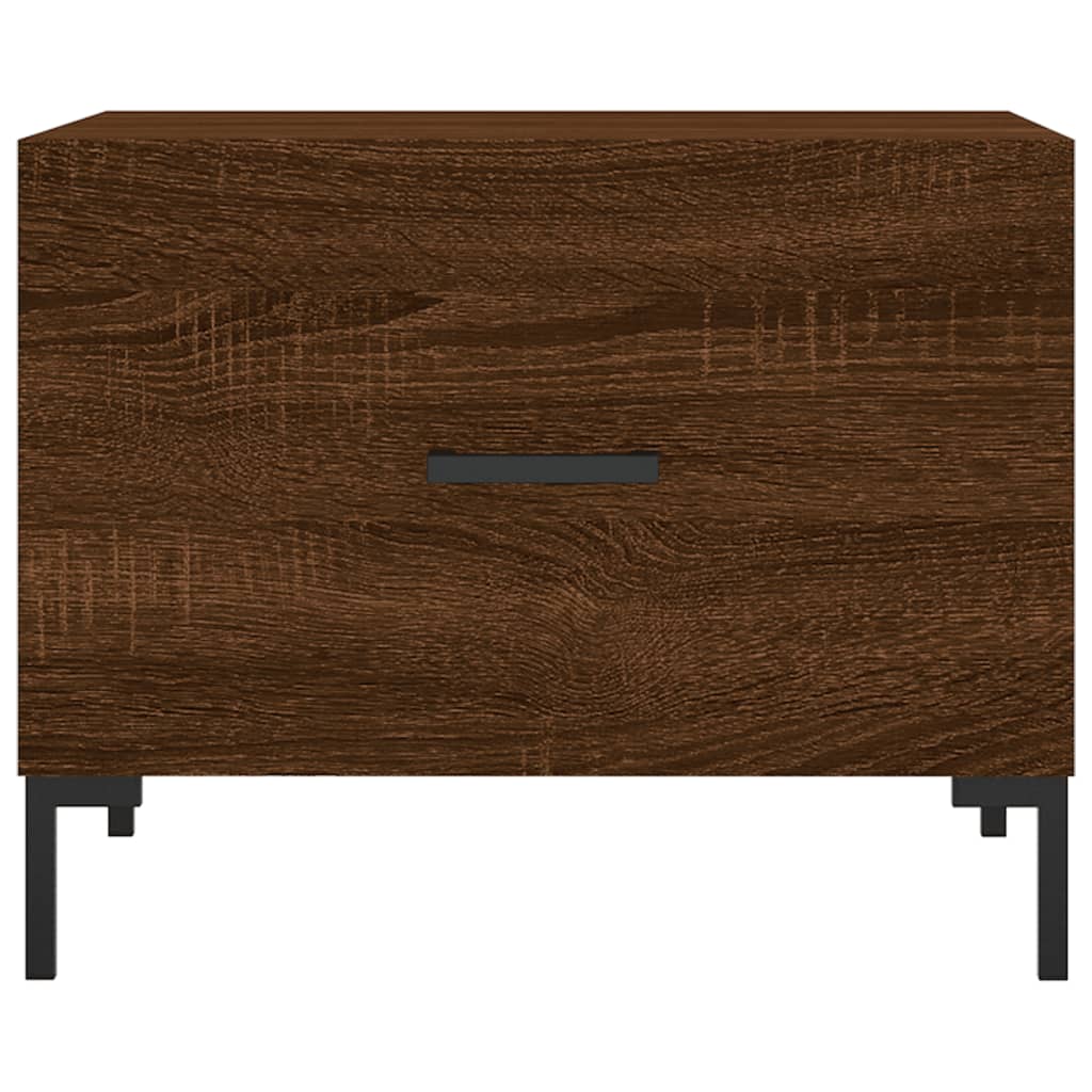Coffee tables, 2 pcs, brown oak, 50x50x40cm, wood