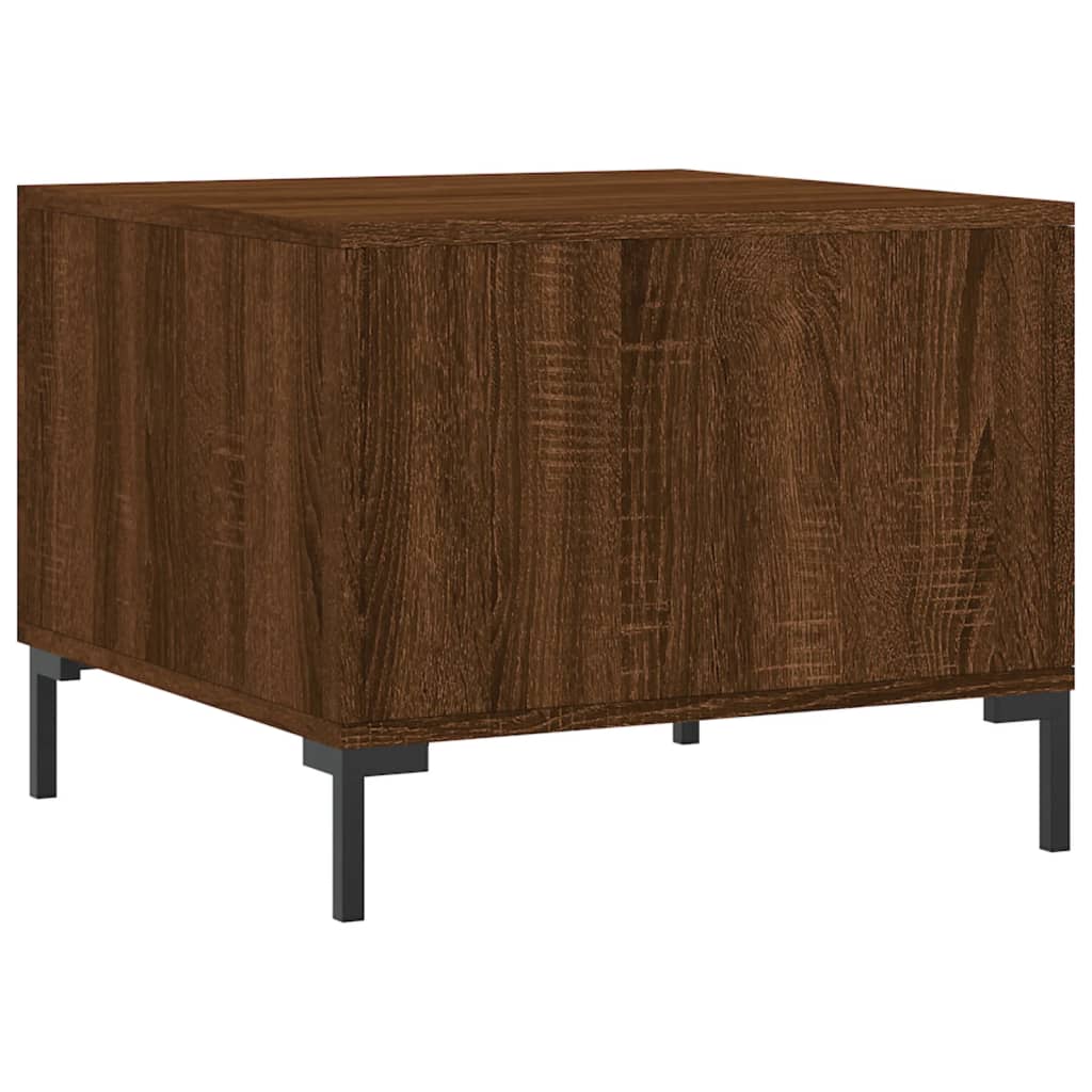 Coffee tables, 2 pcs, brown oak, 50x50x40cm, wood