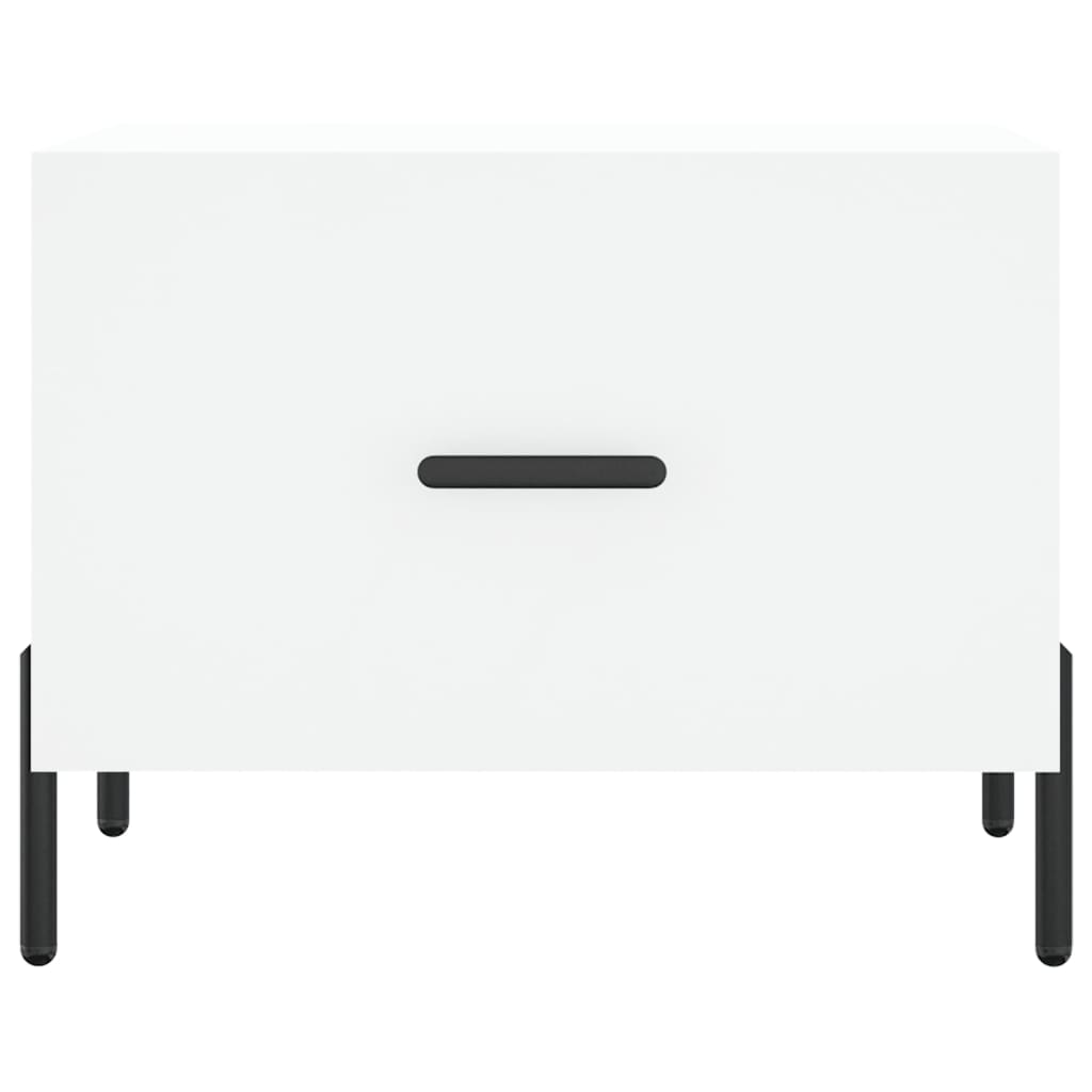 Coffee table, white, 50x50x40cm, engineered wood