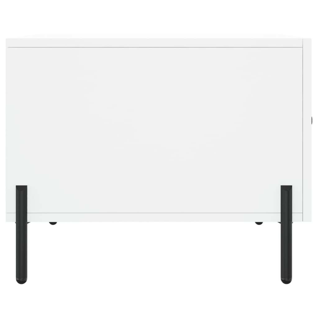 Coffee table, white, 50x50x40cm, engineered wood