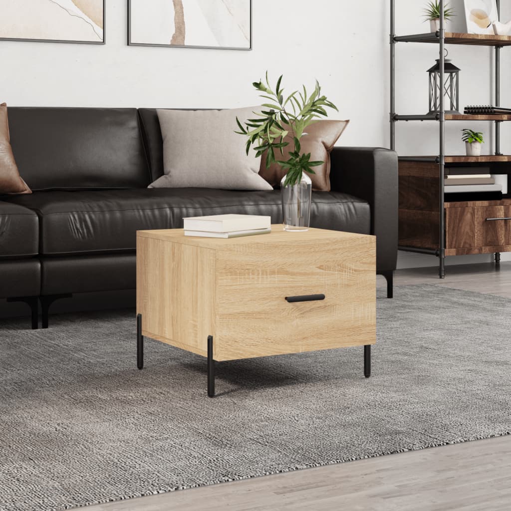 Coffee table, Sonoma oak, 50x50x40cm, engineered wood