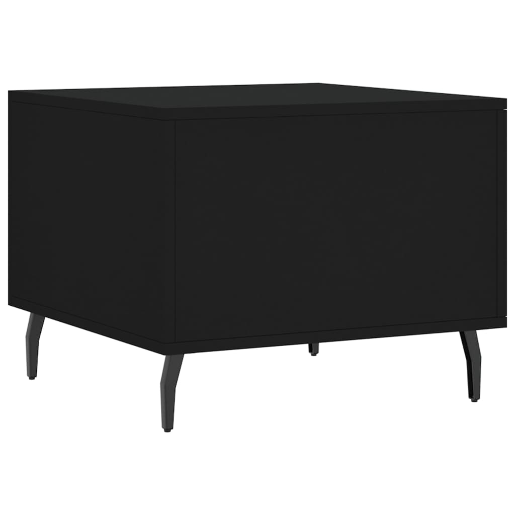 Coffee tables, 2 pcs, black, 50x50x40cm, engineered wood