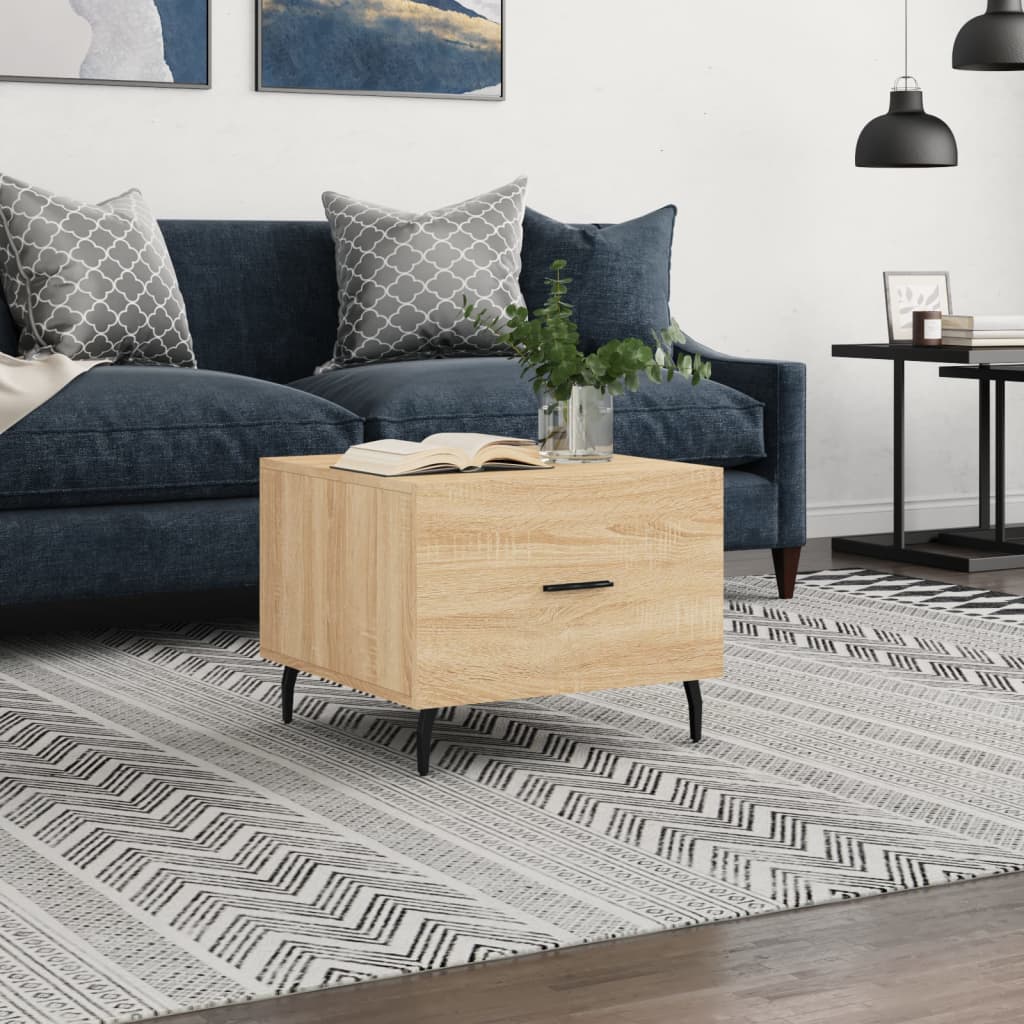 Coffee table, Sonoma oak, 50x50x40cm, engineered wood