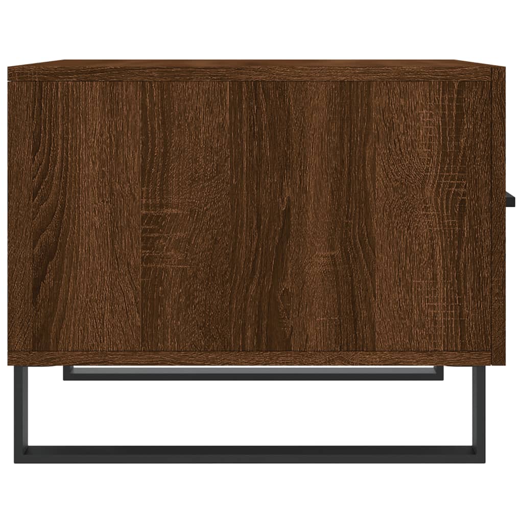Coffee table, brown oak, 50x50x40cm, engineered wood