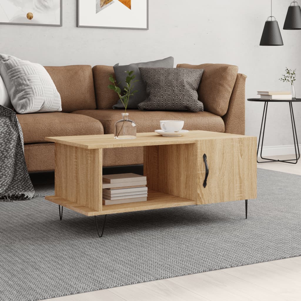 Coffee table, Sonoma oak, 90x50x40cm, engineered wood