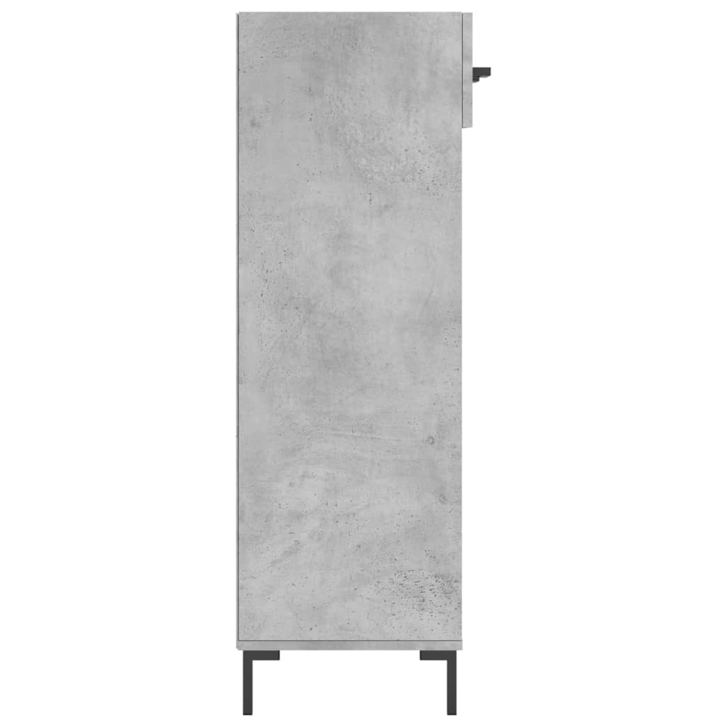 Apavu skapītis, betona pelēks, 60x35x105cm, apstrādāta koksne