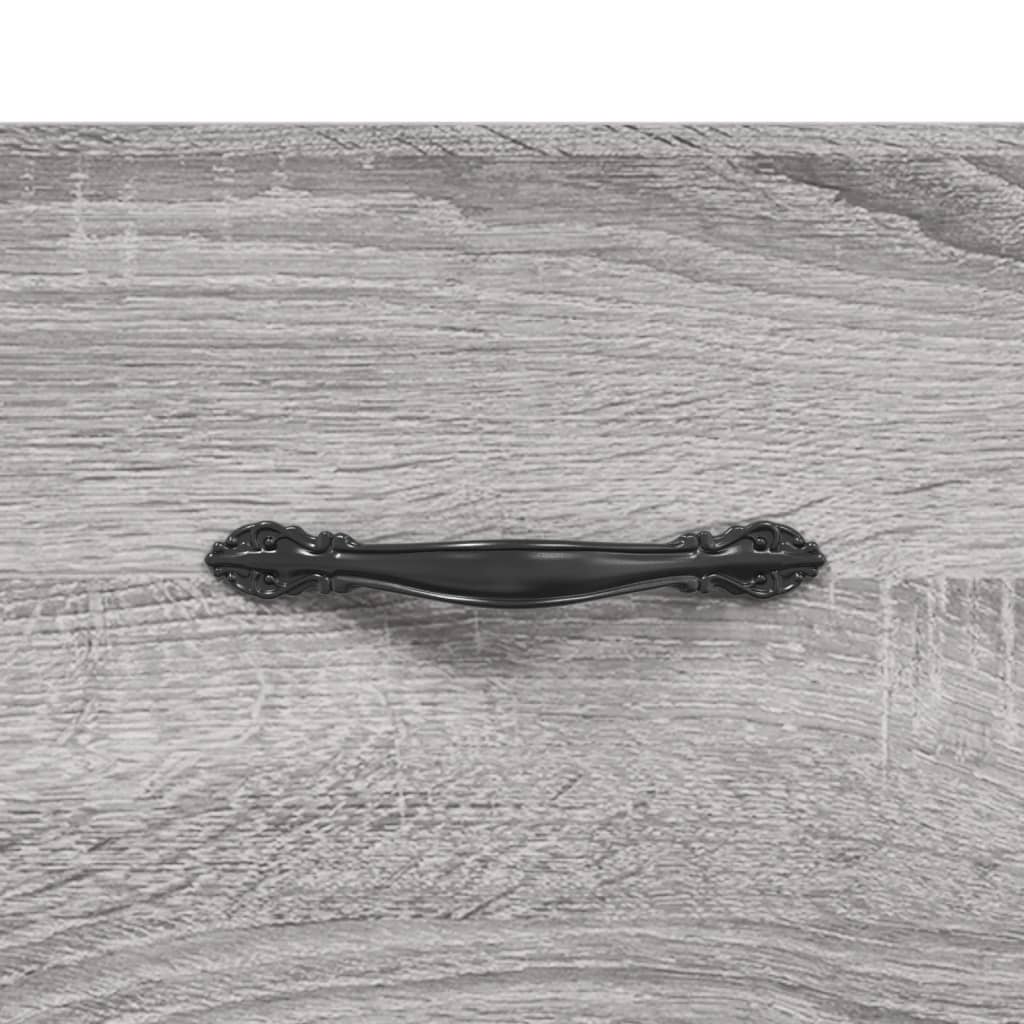 Spintelė batams, pilka ąžuolo, 30x35x105cm, apdirbta mediena