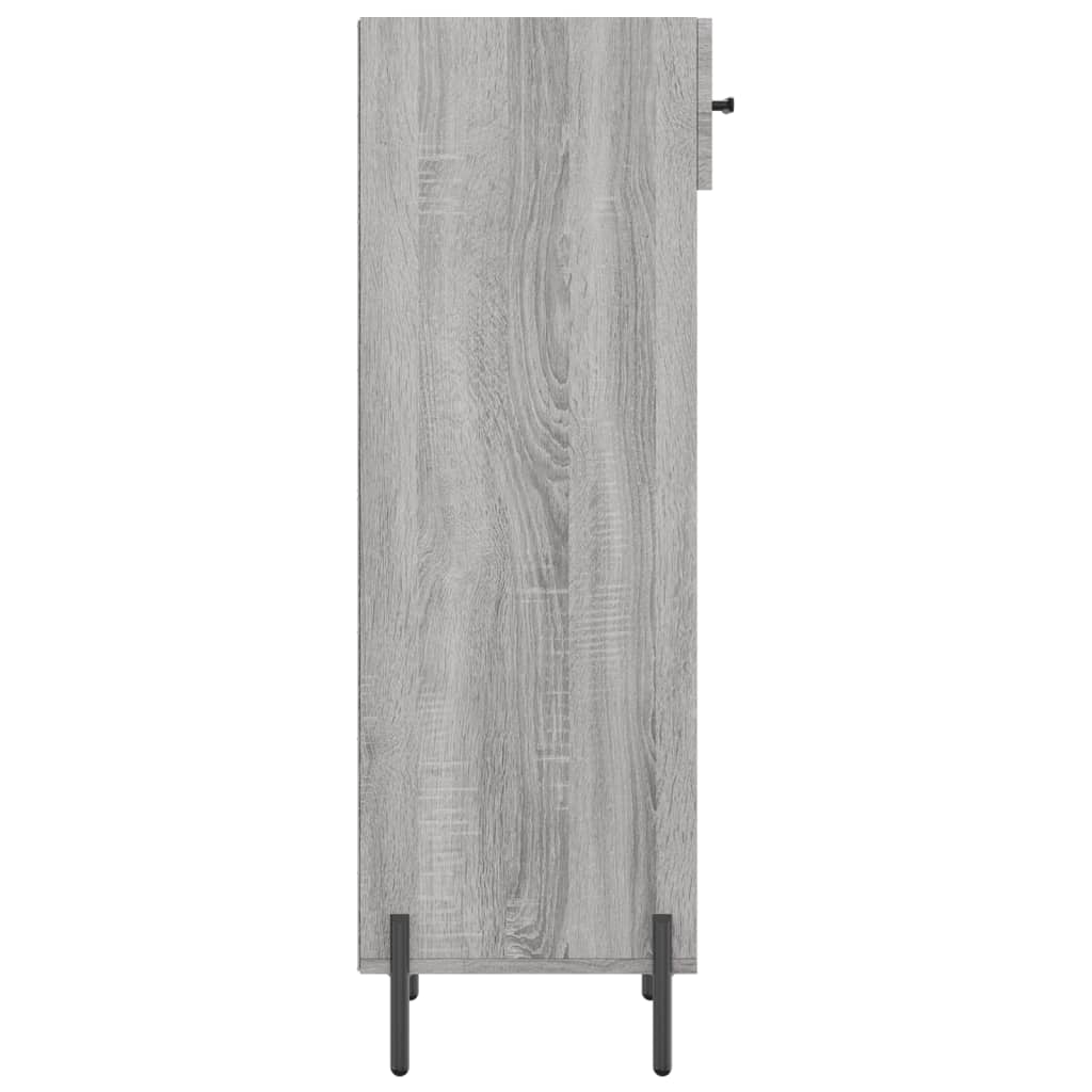 Shoe cabinet, grey oak, 30x35x105cm, engineered wood
