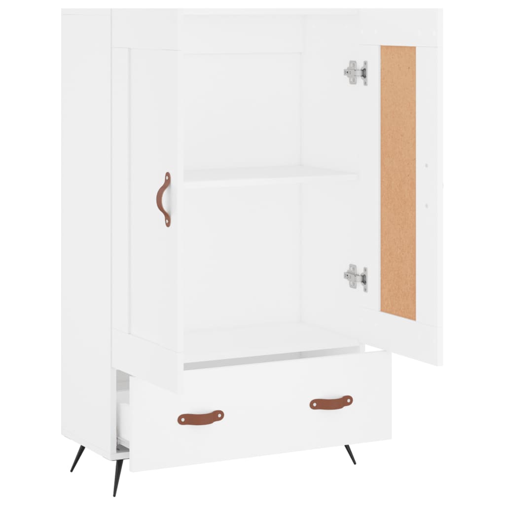 Kumode, balta, 69,5x31x115cm, apstrādāta koksne