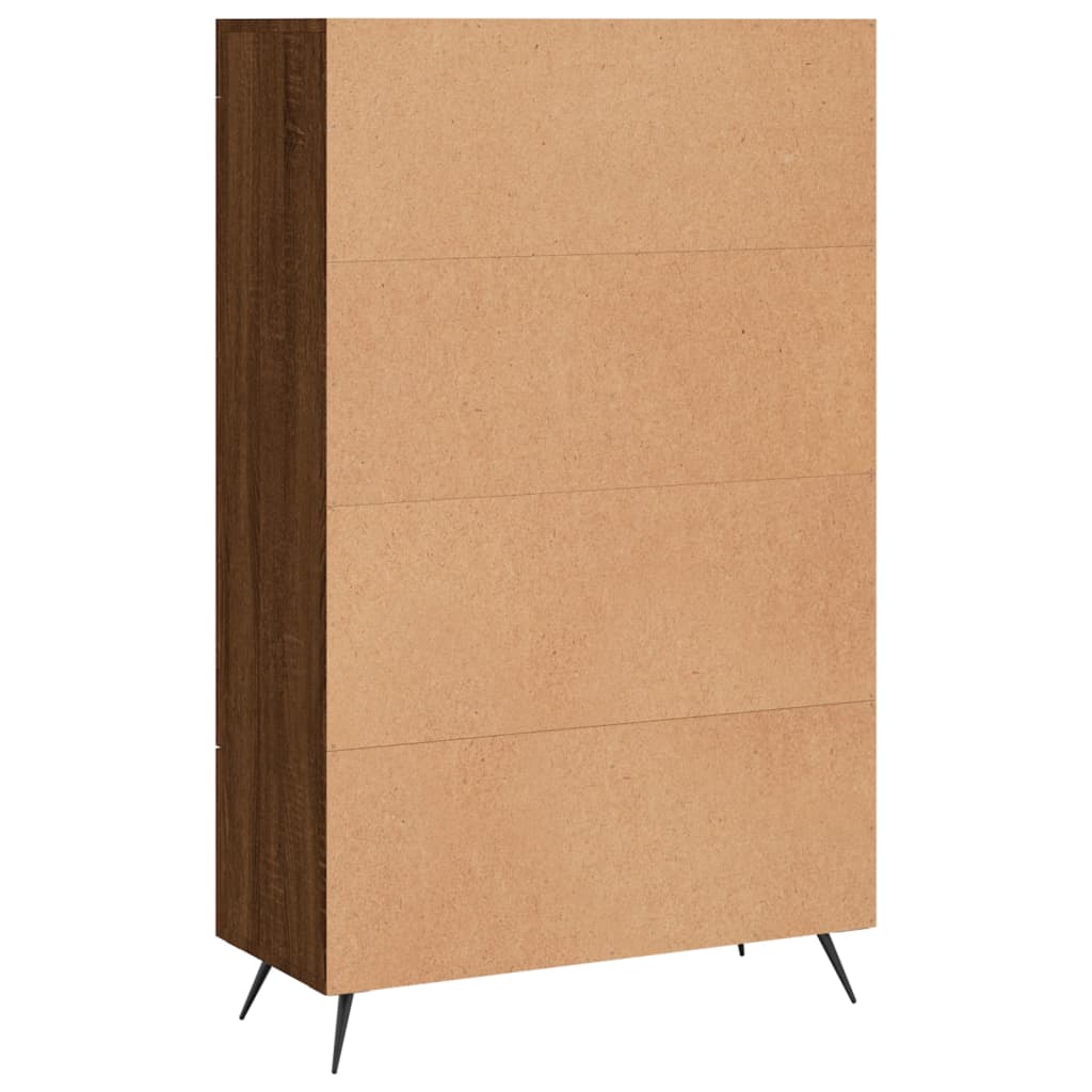 Kumode, brūns ozols, 69,5x31x115cm, apstrādāta koksne