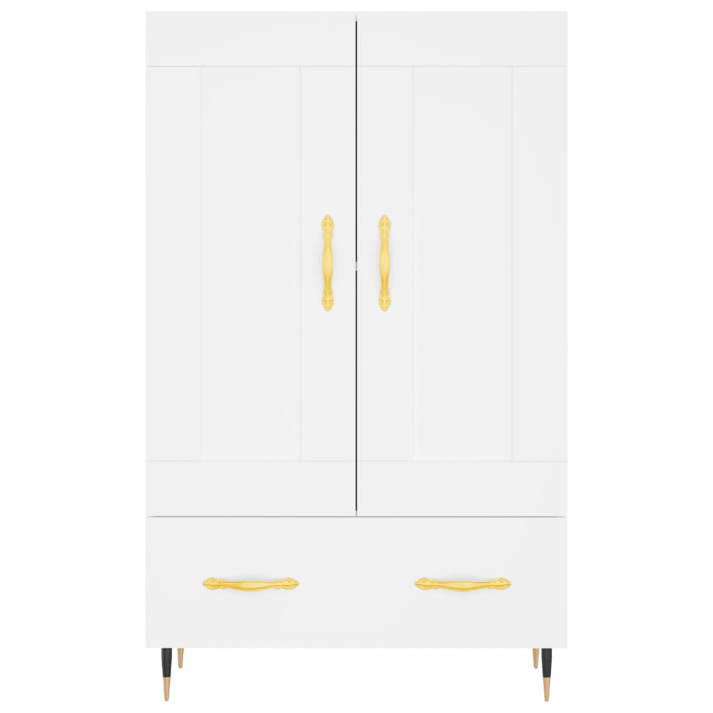 Komoda, baltos spalvos, 69,5x31x115cm, apdirbta mediena