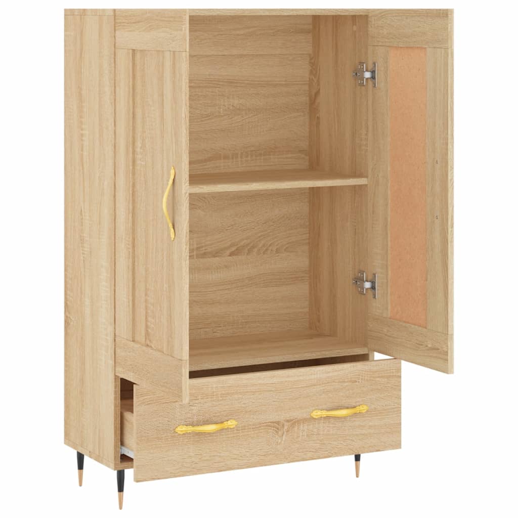 Kumode, sonomas ozolkoka krāsā, 69,5x31x115cm, apstrādāta koksne