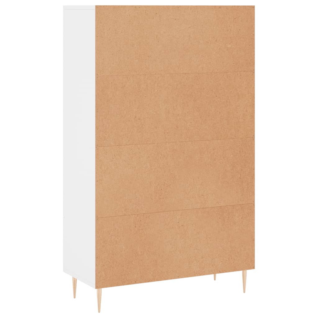 Komoda, baltos spalvos, 69,5x31x115cm, apdirbta mediena