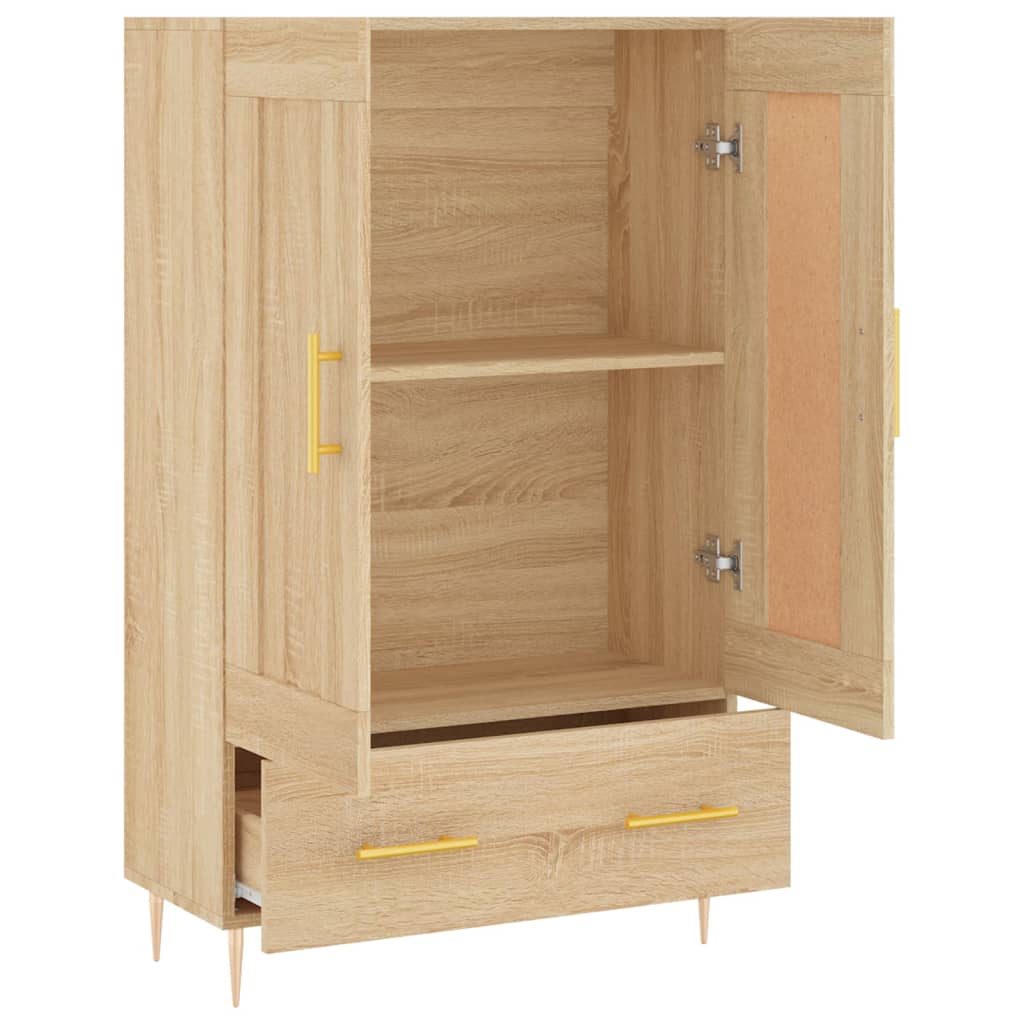 Komoda, sonoma ąžuolo spalvos, 69,5x31x115cm, apdirbta mediena